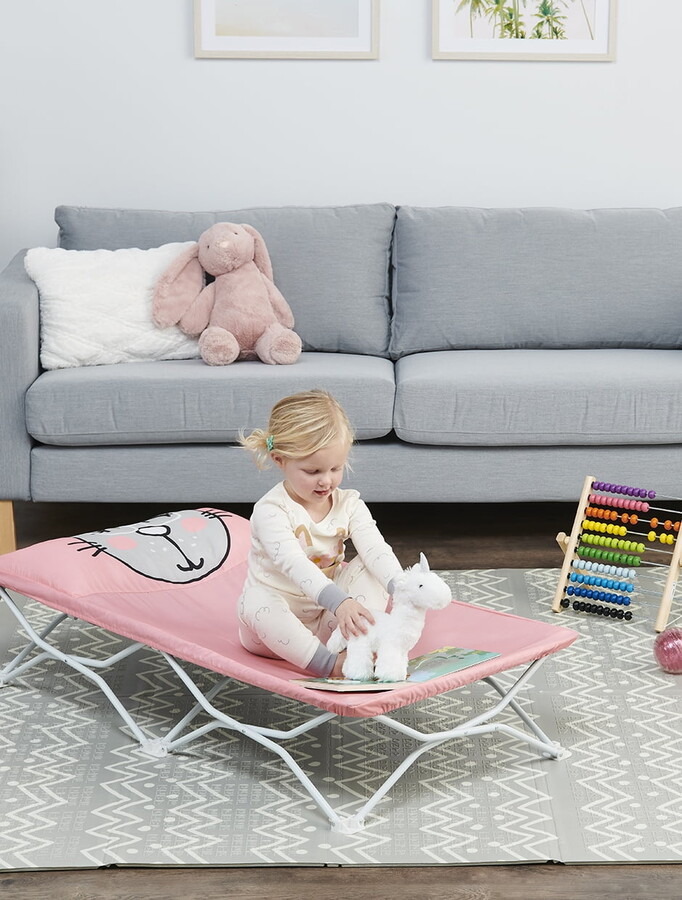 Regalo Kitty My Cot® Portable Toddler Bed, Lightweight & Foldable, Pink