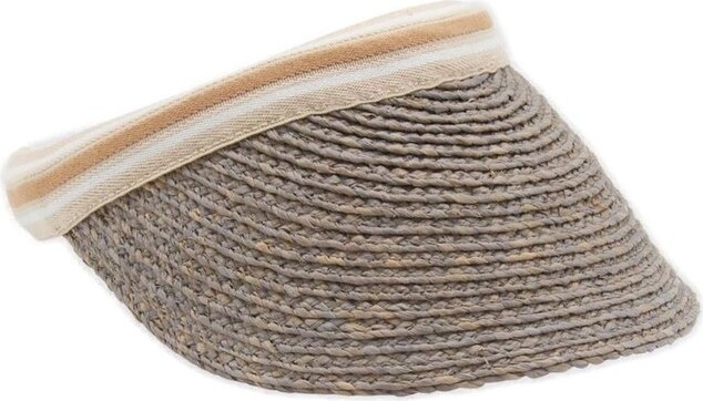 Helen Kaminski Bianca Striped Sun Visor Hat