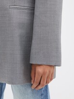 Thumbnail for your product : Raey Oversized Collarless Wool-blend Suit Jacket