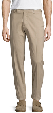 Fendi Cotton 5-Pocket Flat Front Trousers