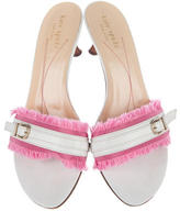 Thumbnail for your product : Kate Spade Buckle-Accented Slide Sandals