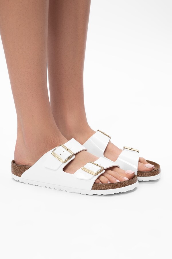 birkenstock 2 strap white