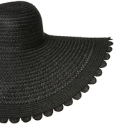 Thumbnail for your product : Bianca Wide Brim Scalloped Floppy Hat