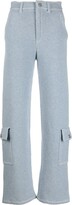 Thumbnail for your product : Barrie Blue Knitted Cargo Trousers