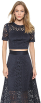 Thumbnail for your product : DKNY Short Sleeve Crop Top