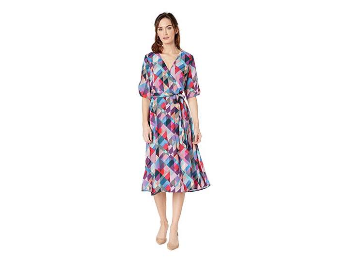 emory crepe wrap dress