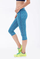 Thumbnail for your product : Forever 21 Space Dye Workout Capri Leggings