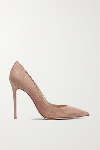 Gianvito Rossi Beige Pointed Toe Pumps | Shop the world's largest  collection of fashion | ShopStyle