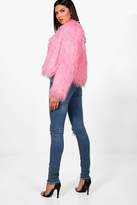 Thumbnail for your product : boohoo Mid Rise Distressed Thigh Skinny Jeans