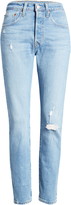 Thumbnail for your product : Levi's 501(R) High Waist Ripped Ankle Skinny Jeans