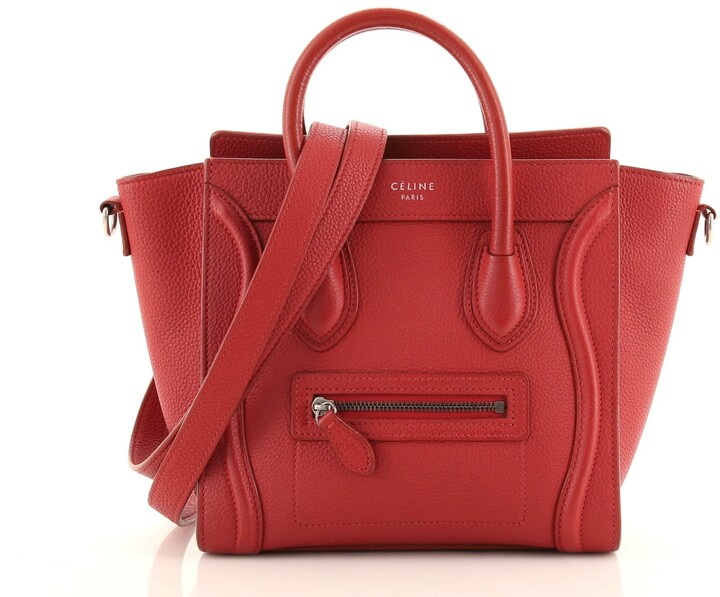 celine red bag
