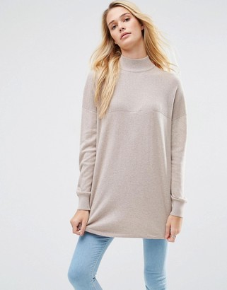 ASOS Tunic With High Neck In Cashmere Mix