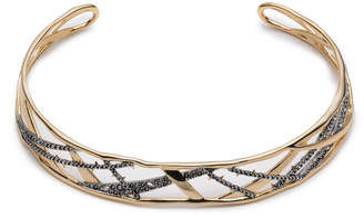 Alexis Bittar Crystal Encrusted Plaid Collar Necklace