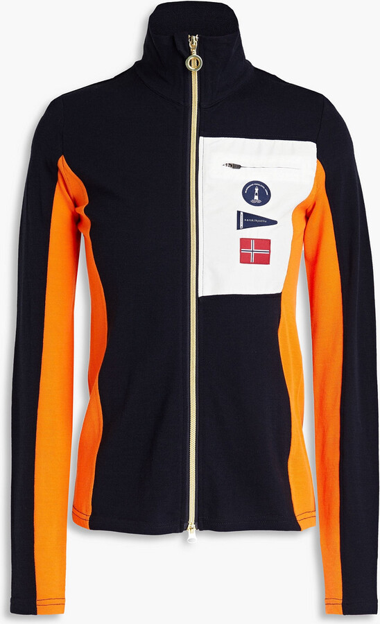 WE NORWEGIANS Lindesnes colorblock merino woolblend piqué track jacket ShopStyle