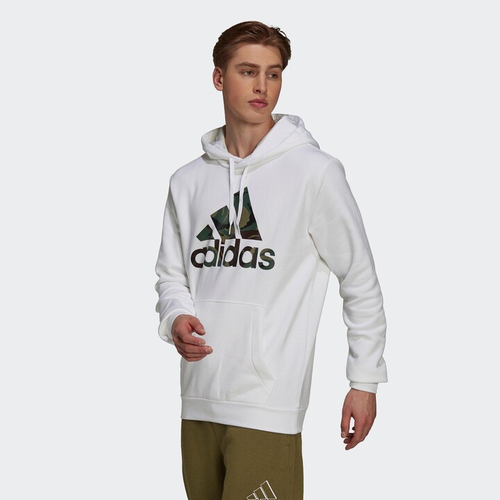 adidas Men's Essentials Camo Print Logo Pullover Hoodie - ShopStyle