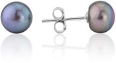 Thumbnail for your product : Auree Jewellery Seville Black Freshwater Pearl Stud Earrings
