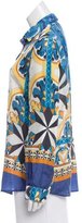 Thumbnail for your product : Philosophy di Alberta Ferretti Ornate Printed Silk Button-Up