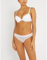 Thumbnail for your product : Stella McCartney Stella mid-rise lace briefs