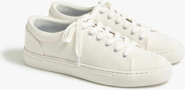 J.Crew Factory Women's Road Trip Canvas Lace-Up Sneakers - ShopStyle