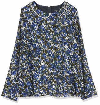 IKKS Junior Girl's Blouse Ouverture Dos Imprime Camouflage