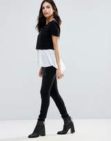 Thumbnail for your product : Dex Monochrome Top With Peplum Detail