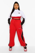 Thumbnail for your product : boohoo Plus Colour Block Oversized Jogger