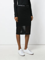Thumbnail for your product : Calvin Klein netted skirt