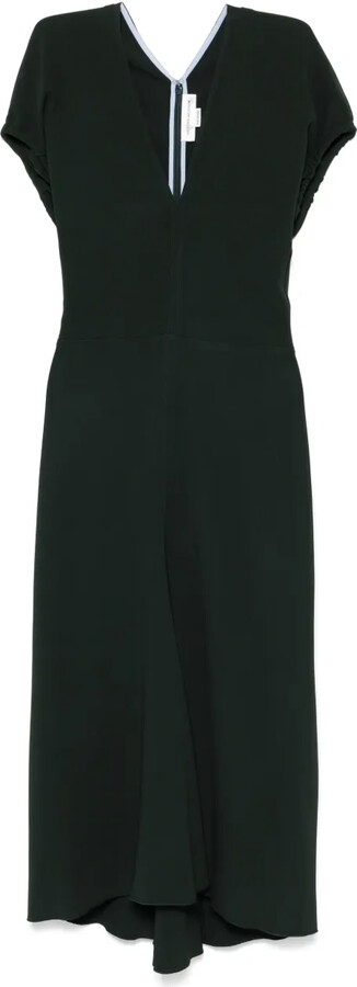 Victoria Beckham V-neck midi dress
