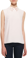 Thumbnail for your product : Ted Baker Umani Sleeveless Detailed Collar Top, Peach