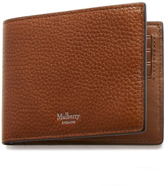 Mulberry 8 Card Wallet Oak Natural Grain Leather
