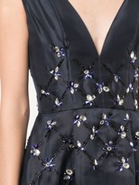 Thumbnail for your product : Carolina Herrera deep V-neck gown