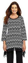 Thumbnail for your product : Investments Chevron Handkerchief Tunic