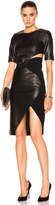 Thumbnail for your product : Thierry Mugler Soft Leather & Technical Cady Dress