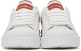 Thumbnail for your product : Dolce & Gabbana White and Red Portofino Sneakers