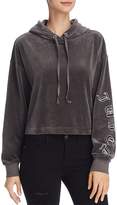 Thumbnail for your product : Juicy Couture Black Label Velour Cropped Hooded Sweatshirt