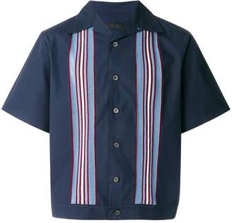Prada textured stripe board shirt