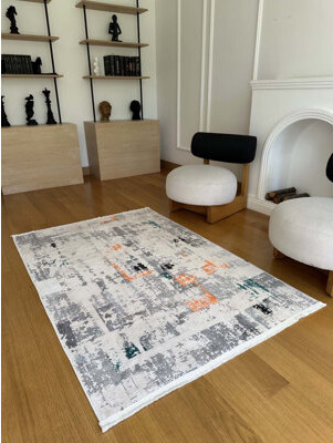Lanney Cotton Area Rug with Non-Slip Backing