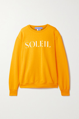 PARADISED Net Sustain Printed Cotton-blend Jersey Sweatshirt - Saffron