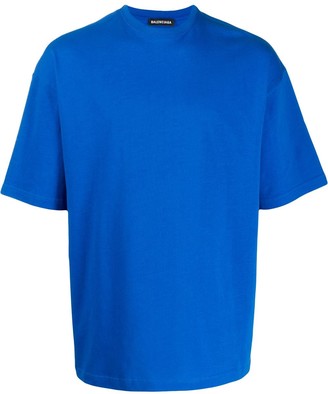 Balenciaga T Shirt Blue Men Shop The World S Largest Collection Of Fashion Shopstyle