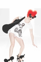 Thumbnail for your product : Lauren Moshi Zoe Mickey Mouse Swing V-Neck in White