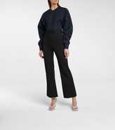 Thumbnail for your product : VVB High-rise flared stretch-twill pants