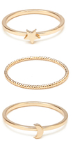 Thumbnail for your product : Forever 21 Celestial Objects Ring Set