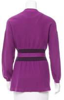 Thumbnail for your product : Sonia Rykiel Striped Belted Cardigan