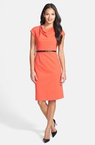 Thumbnail for your product : Classiques Entier 'Sunmosa' Drape Neck Ponte Dress