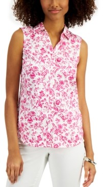 charter club petite blouses