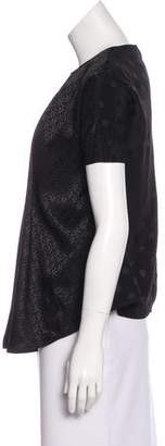 Balenciaga Jacquard Short Sleeve Top