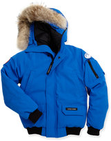Thumbnail for your product : Canada Goose Kids' PBI Chilliwack Hooded Fur-Trim Parka, Royal Blue, Size XS-XL