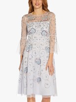 Thumbnail for your product : Adrianna Papell Petite Beaded Dress, Serenity