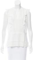 Thumbnail for your product : Veronica Beard Eyelet Silk Top