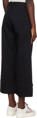 MONCLER GENIUS 2 Moncler 1952 Black Rolled Cuffs Trousers
